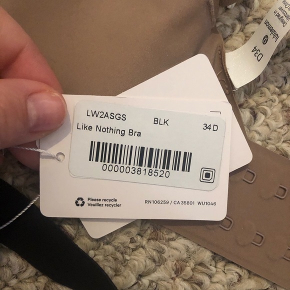 Lulu lemon like nothing bra’s - brand new 34D - Picture 2 of 3